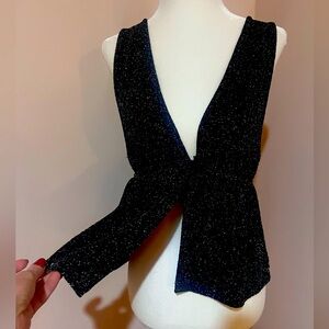 Black sparkle tank top / vest